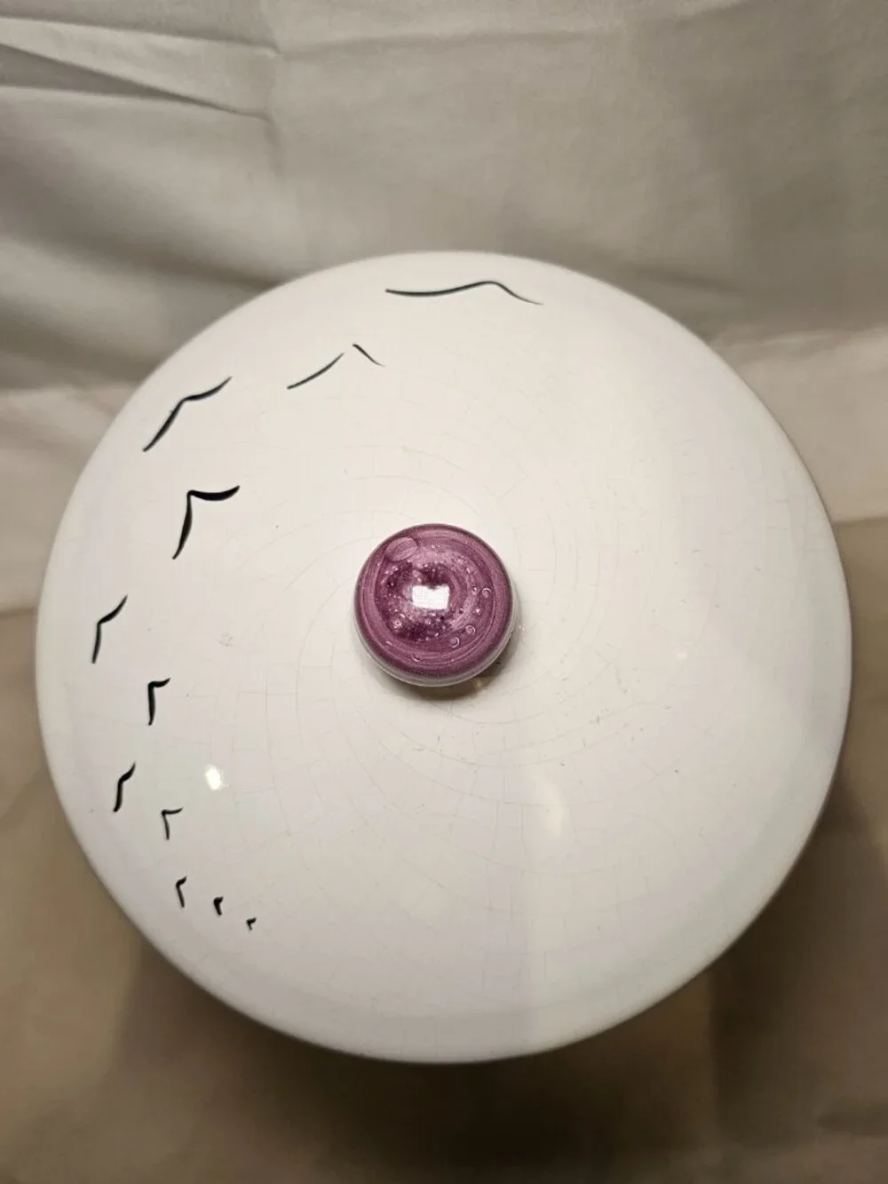Williams Sonoma Vintage Hand Painted Portugal Ceramic Cookie Jar Canister